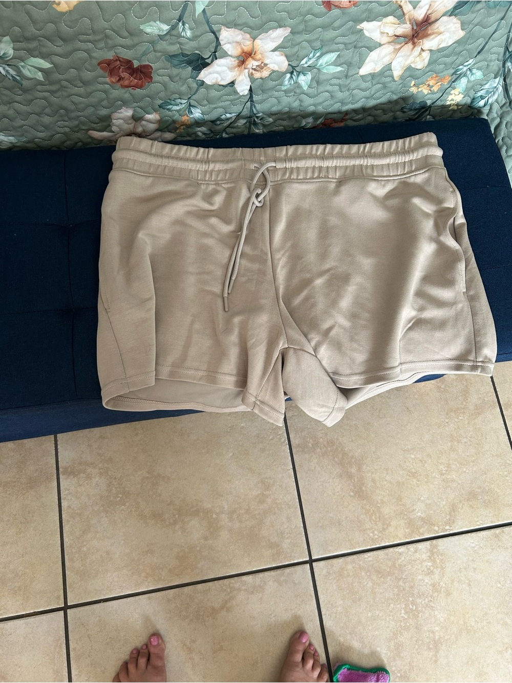 Source Unknown Beige Women's Lounge Shorts